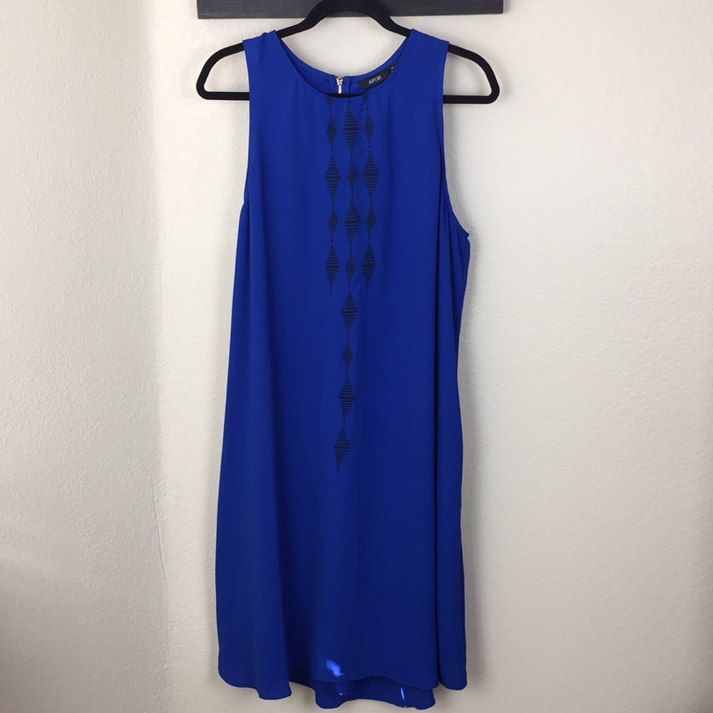 Blue Embroidered dress